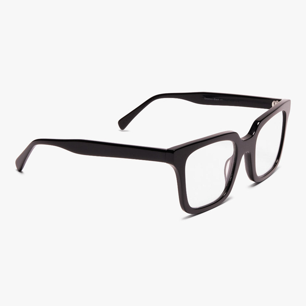 Luxreaders stylish Men's Tisvilde Black Reading glasses. Made from Bio-acetate in a Square shape.