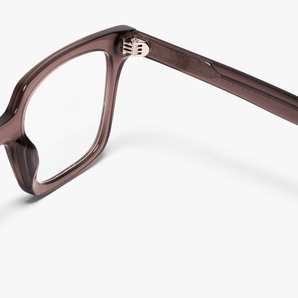 Luxreaders stylish Men's Tisvilde Crystal Grey Reading glasses. Made from Bio-acetate in a Square shape.