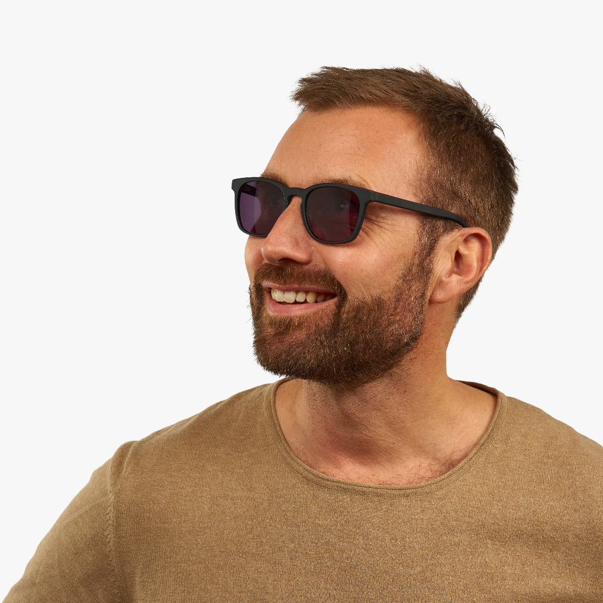 Luxreaders stylish Bornholm Black Sunglasses. Made from Acetate in a Square shape.
