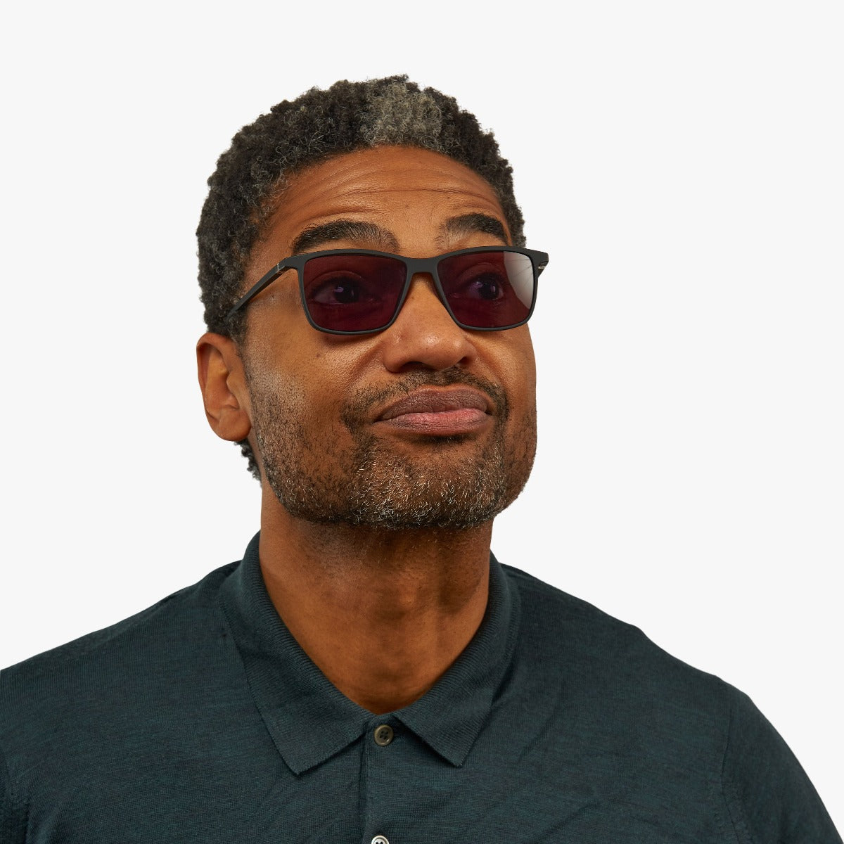 Luxreaders stylish København Black Sunglasses. Made from Rubber in a Square shape.