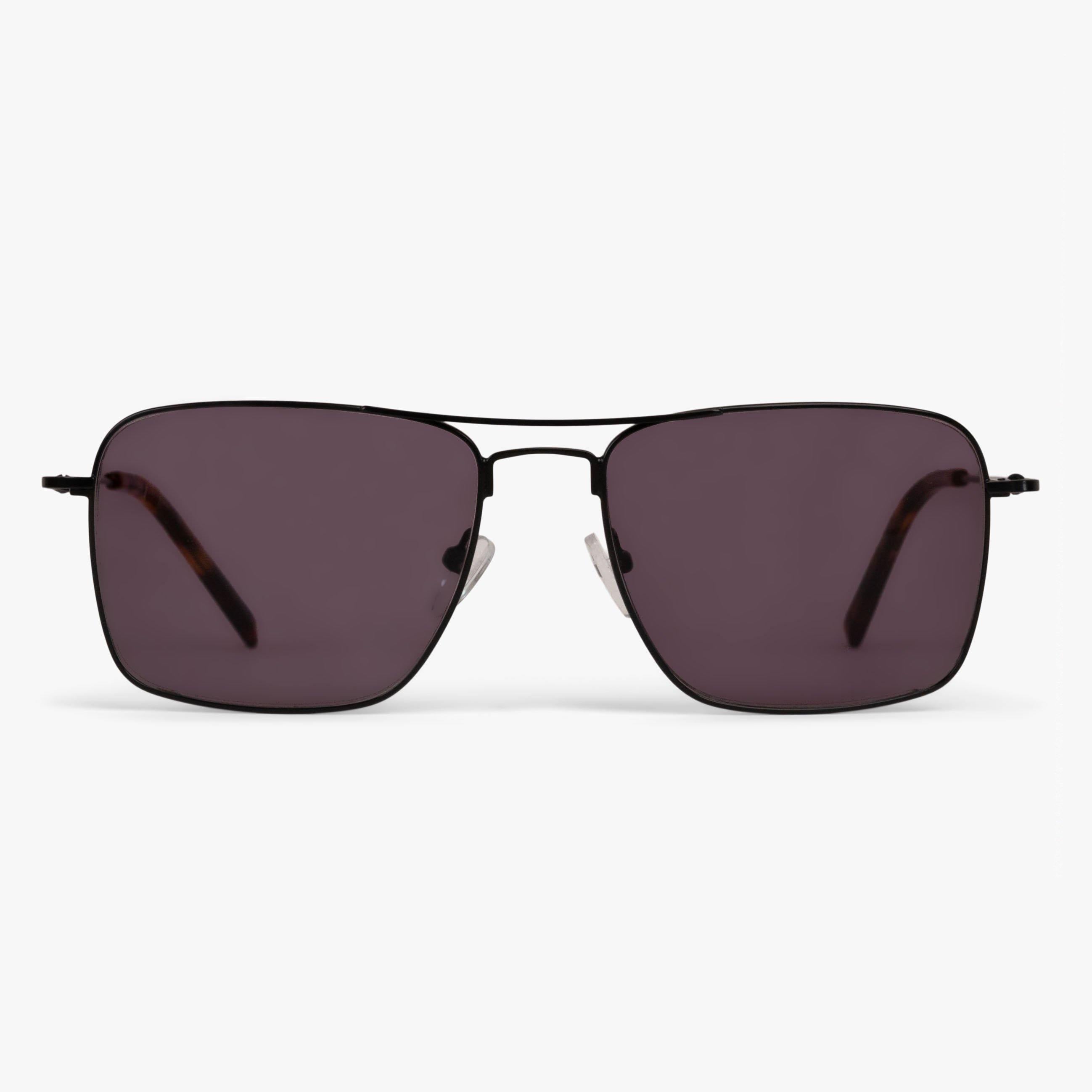 Luxreaders stylish Women's Lidköping Black Sunglasses. Made from Stainless steel in a Square shape.