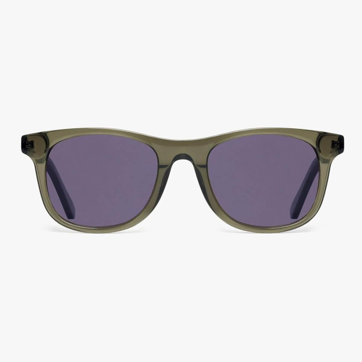 Luxreaders stylish Men's Malmö Shiny Olive Sunglasses. Made from Acetate in a Square shape.