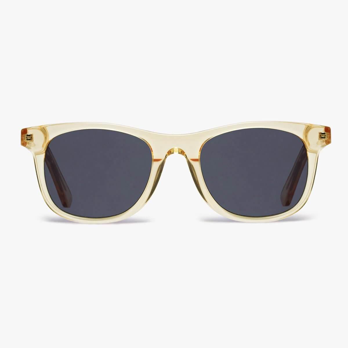 Luxreaders stylish Malmö Crystal Lemon Sunglasses. Made from Acetate in a Square shape.