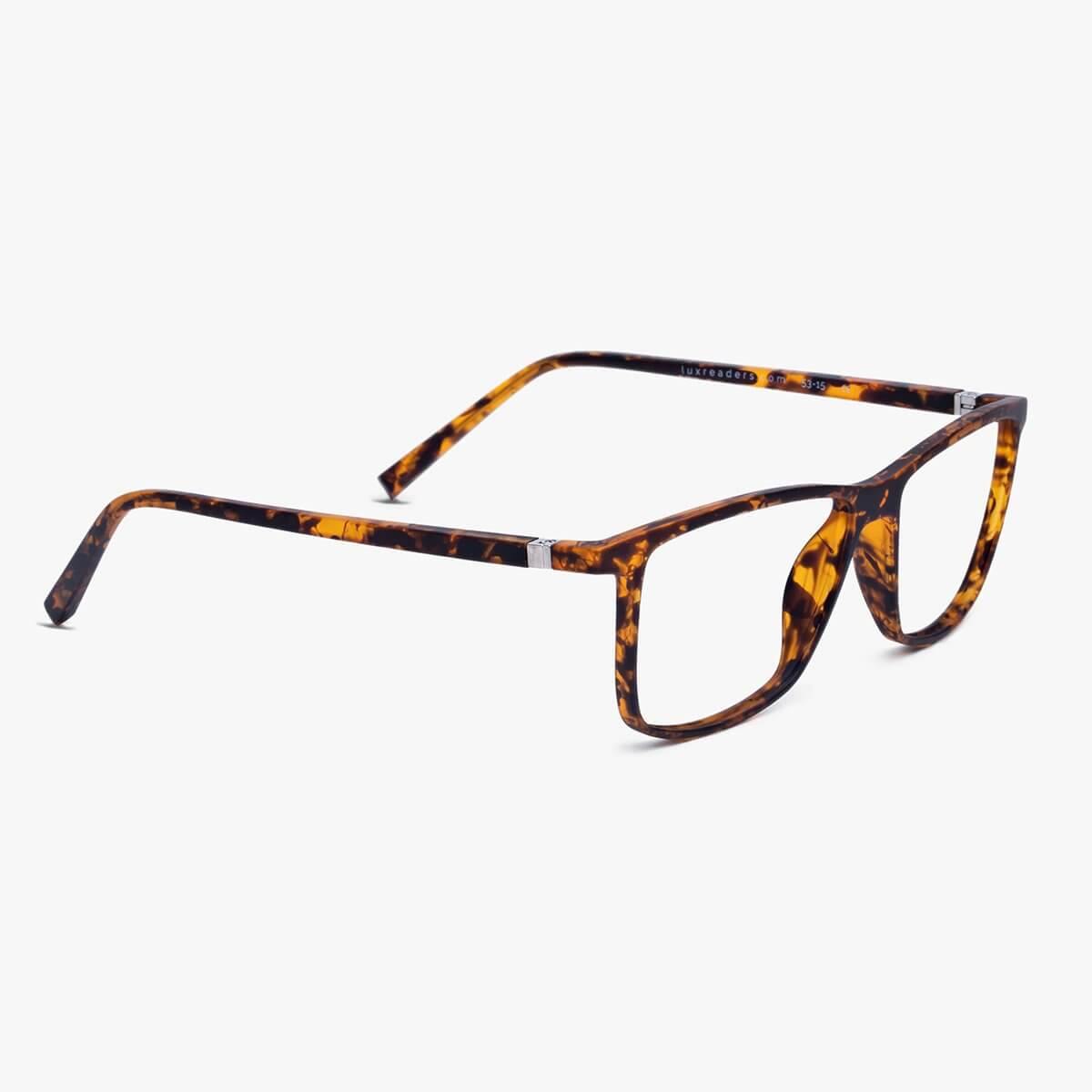 Luxreaders stylish Women's København Turtle Reading glasses. Made from Rubber in a Square shape.
