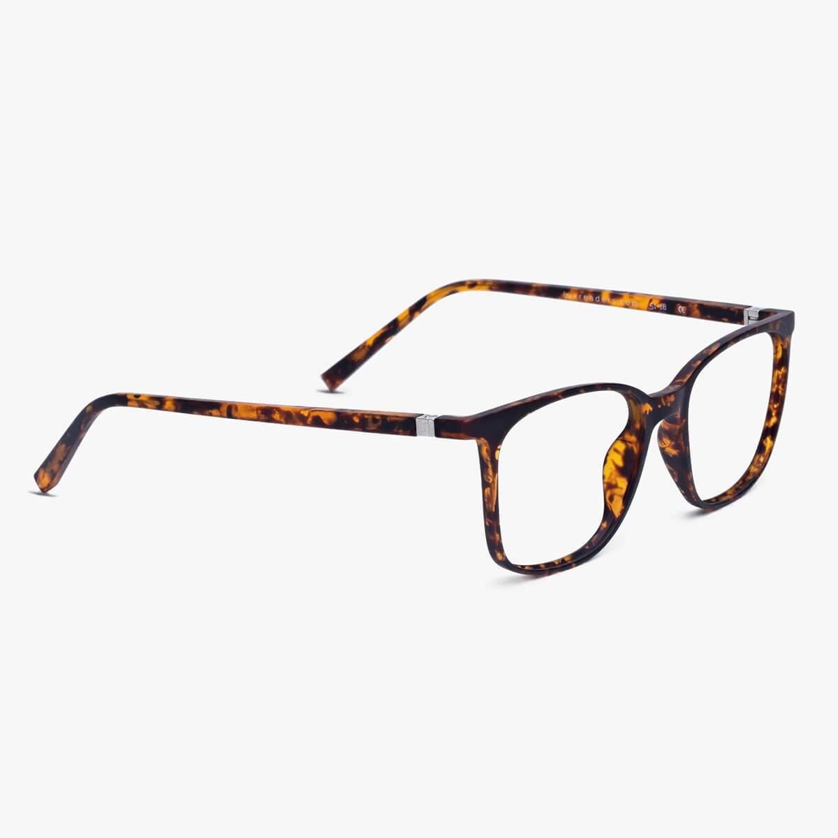 Luxreaders stylish Women's Fyn Turtle Blue light glasses. Made from Rubber in a Square shape.