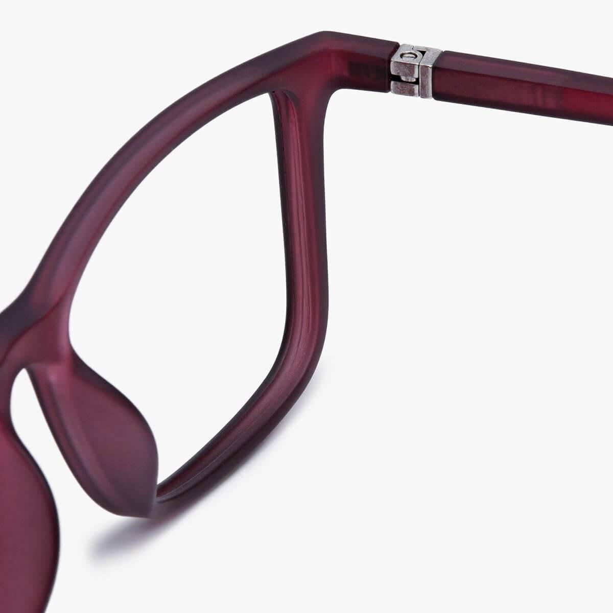Luxreaders stylish Skagen Red Reading glasses. Made from Rubber in a Rectangle shape.