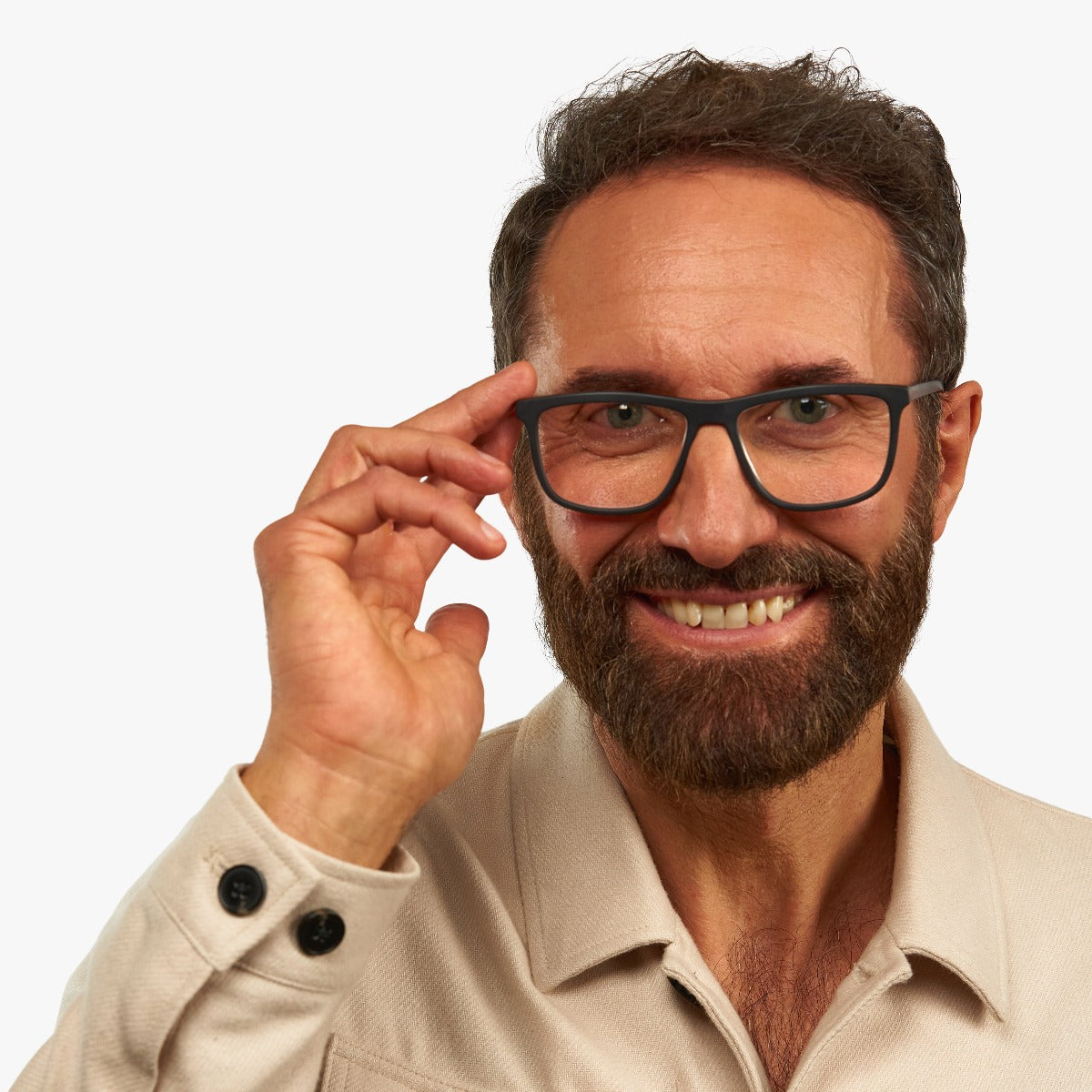 Person wearing Men's Oslo Black eyewear