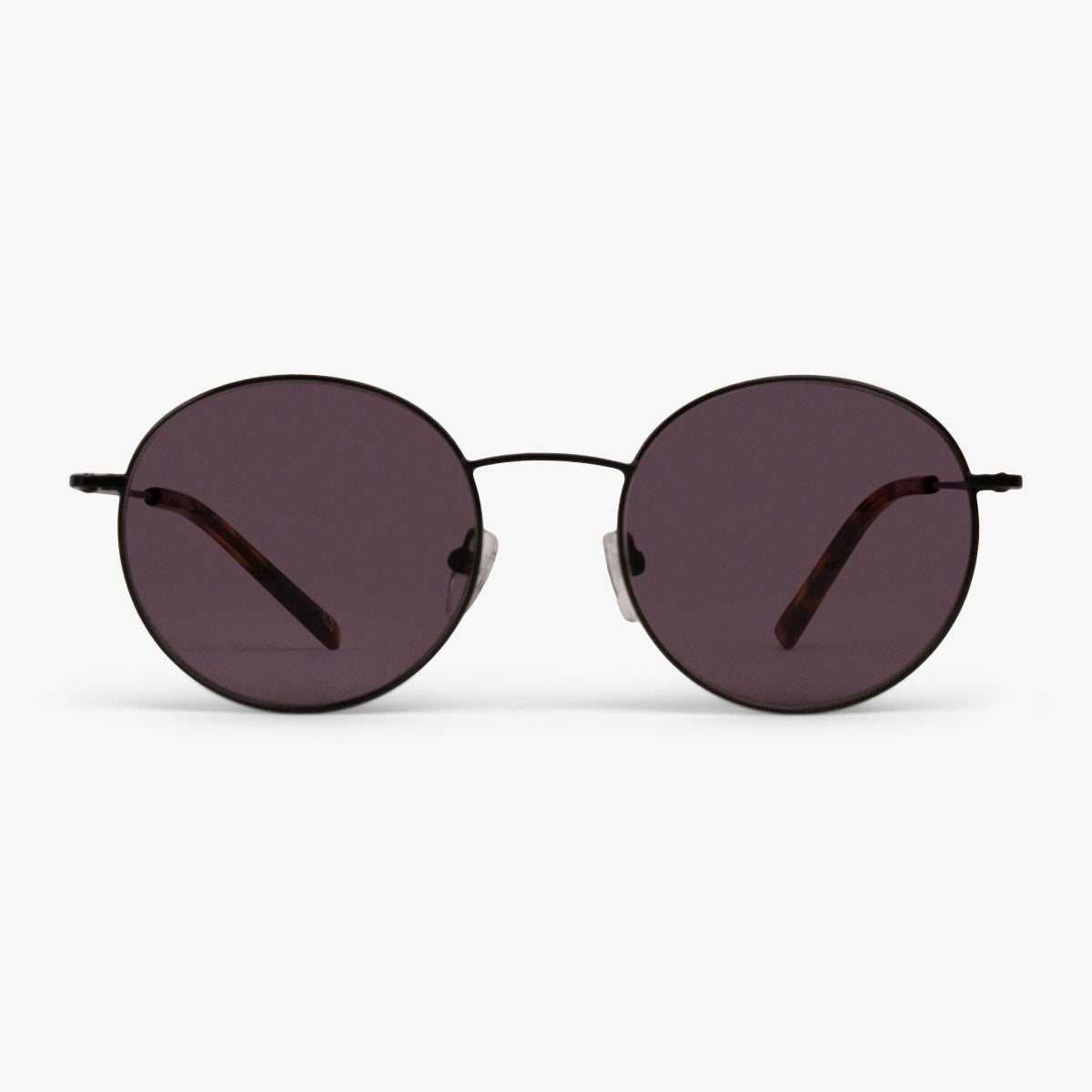 Luxreaders stylish Men's Tromsø Black Sunglasses. Made from Stainless steel in a Round shape.