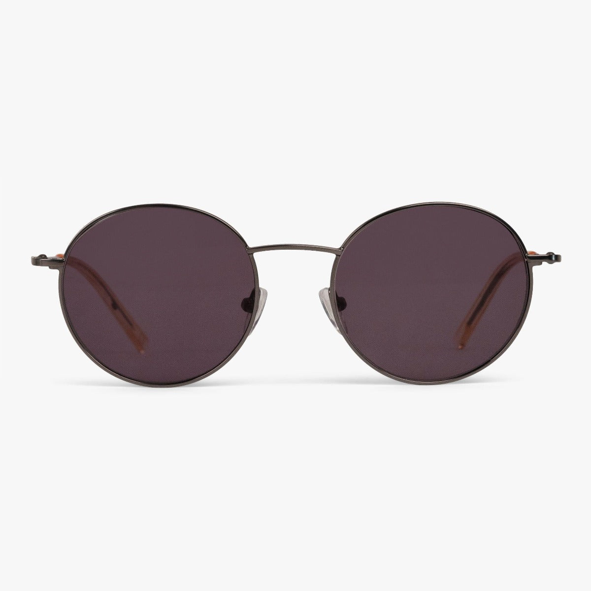 Luxreaders stylish Women's Tromsø Gun Sunglasses. Made from Stainless steel in a Round shape.