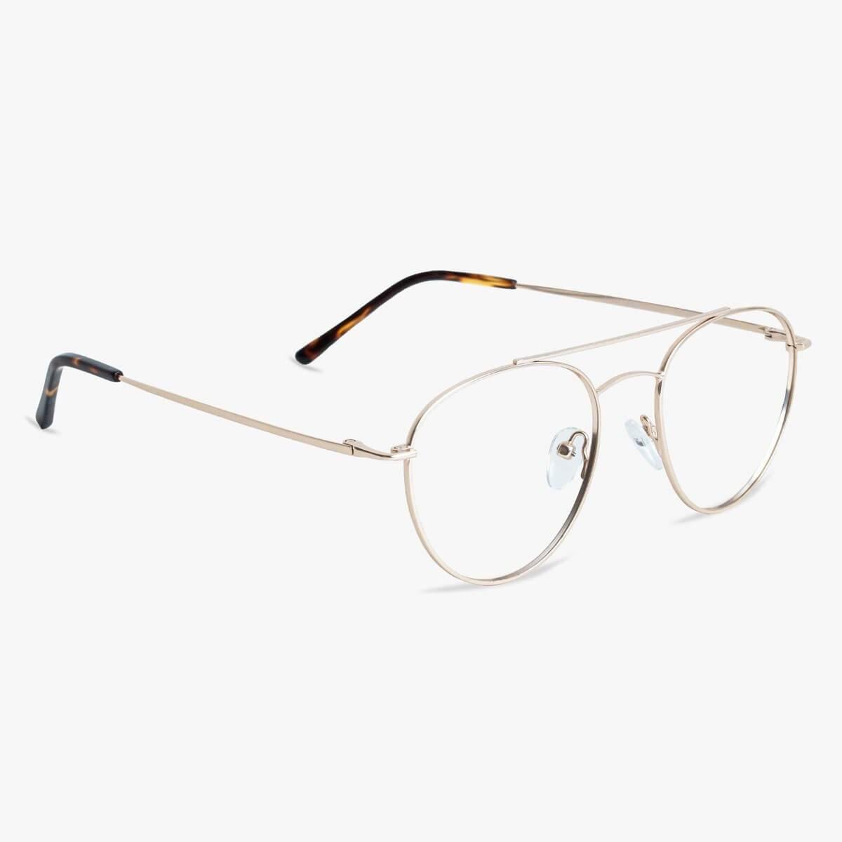Women's Göteborg Gold round metal frame glasses