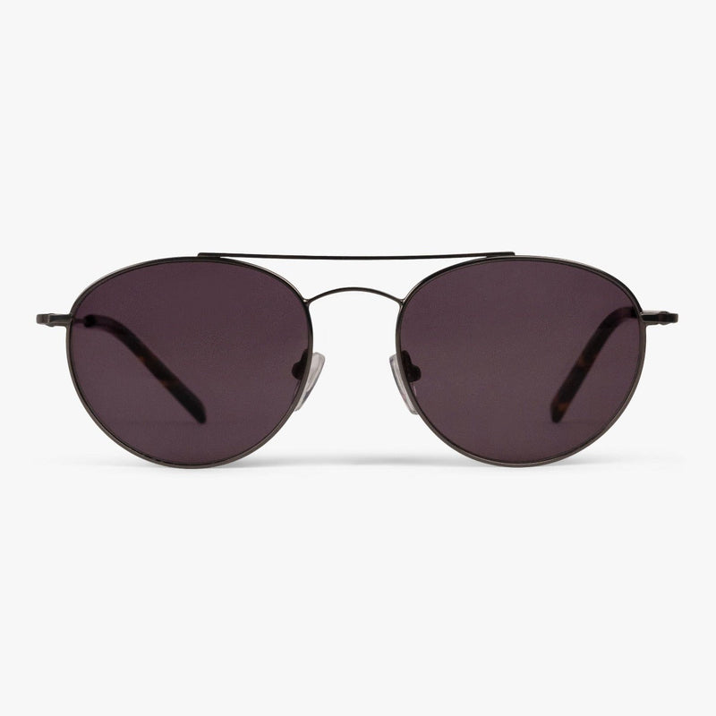 Women's Göteborg Gun sunglasses with dark lenses and thin metal frame