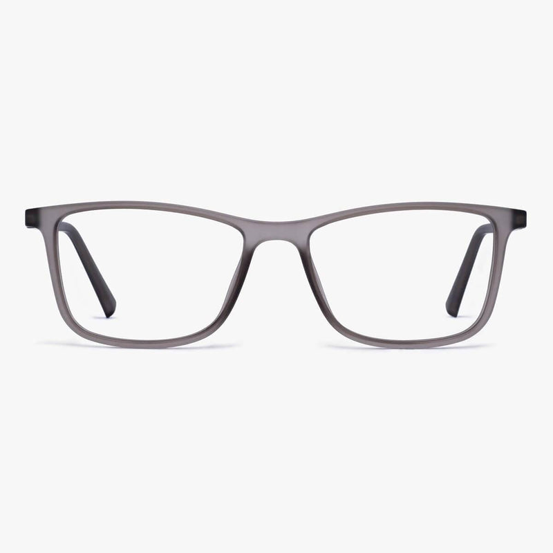 Women's Skagen Grey rectangular eyeglasses with thin grey frames