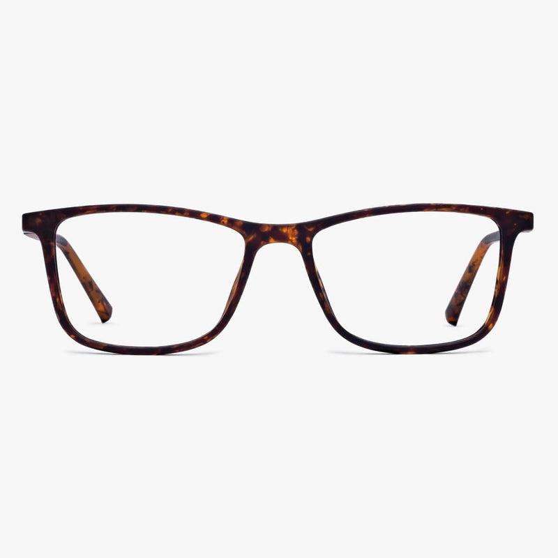 Tortoiseshell rectangular women's Skagen Turtle reading glasses